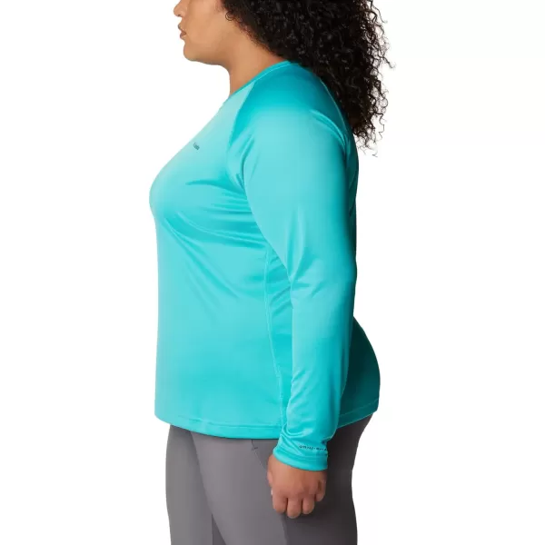 imageColumbia Womens Fork Stream Long Sleeve ShirtBright AquaNocturnal Graphic
