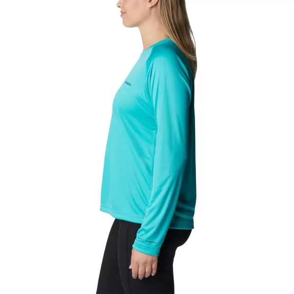 imageColumbia Womens Fork Stream Long Sleeve ShirtBright AquaNocturnal Graphic