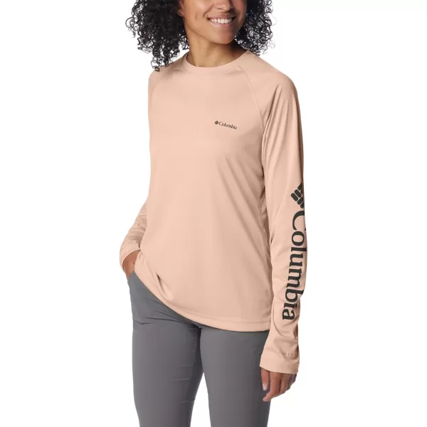 imageColumbia Womens Fork Stream Long Sleeve ShirtPeach BlossomShark Logo
