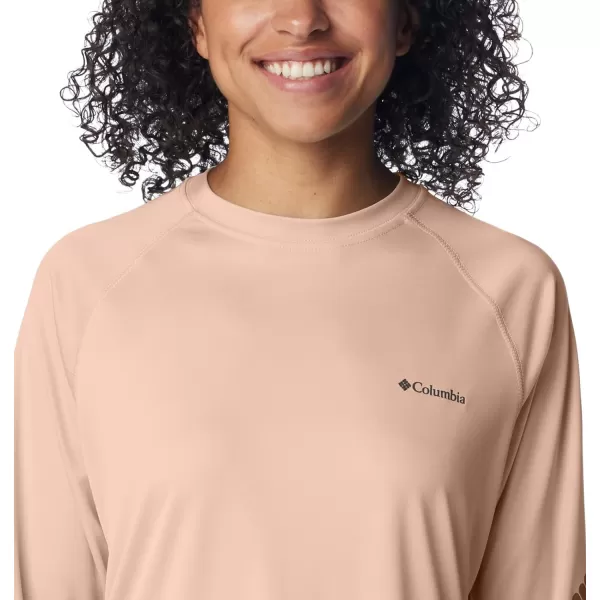 imageColumbia Womens Fork Stream Long Sleeve ShirtPeach BlossomShark Logo