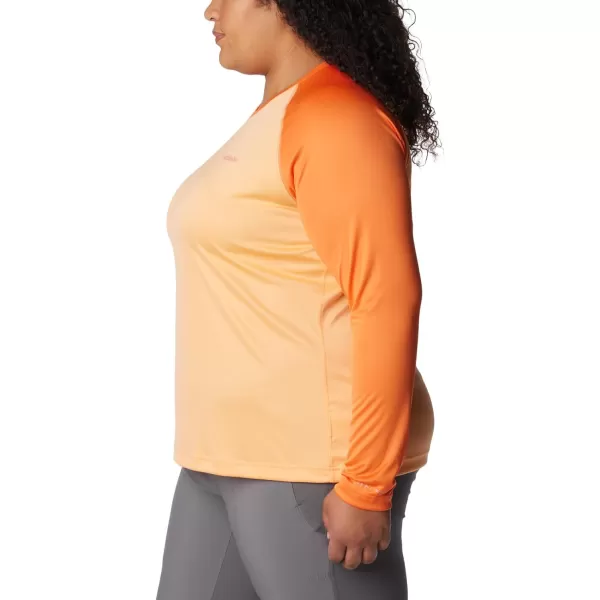 imageColumbia Womens Fork Stream Long Sleeve ShirtPeachWild Geranium Graphic