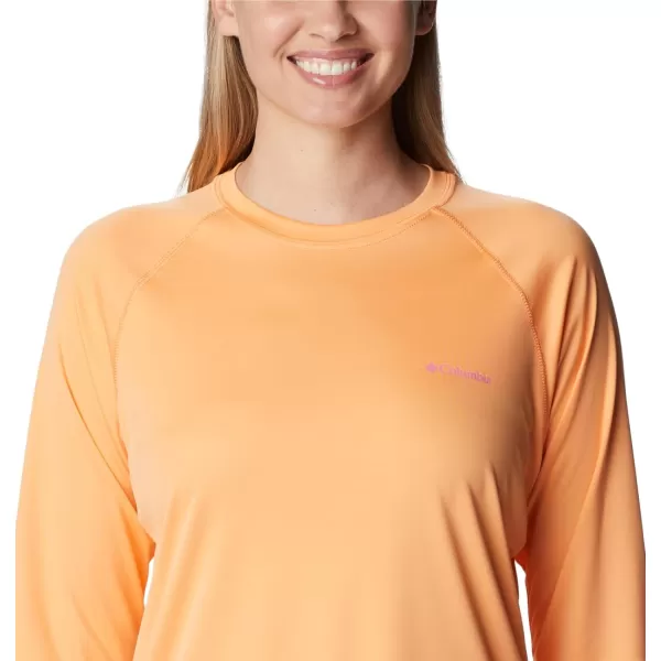 imageColumbia Womens Fork Stream Long Sleeve ShirtPeachWild Geranium Graphic