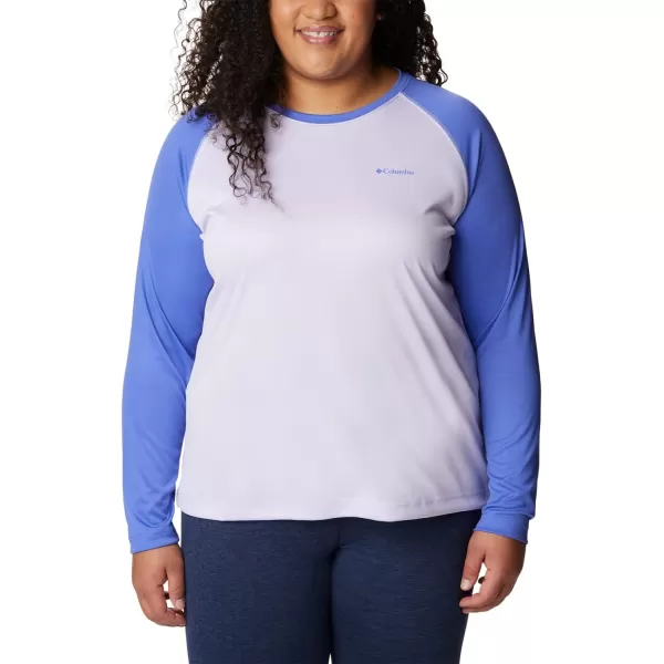 imageColumbia Womens Fork Stream Long Sleeve ShirtPurple TintPurple Lotus Graphic