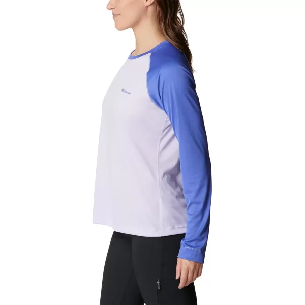 imageColumbia Womens Fork Stream Long Sleeve ShirtPurple TintPurple Lotus Graphic
