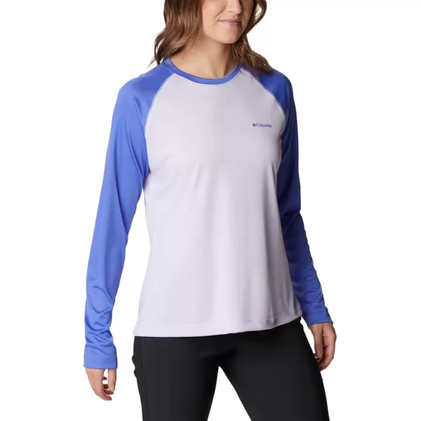 imageColumbia Womens Fork Stream Long Sleeve ShirtPurple TintPurple Lotus Graphic