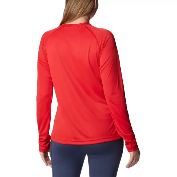 imageColumbia Womens Fork Stream Long Sleeve ShirtRed LilyNocturnal Logo