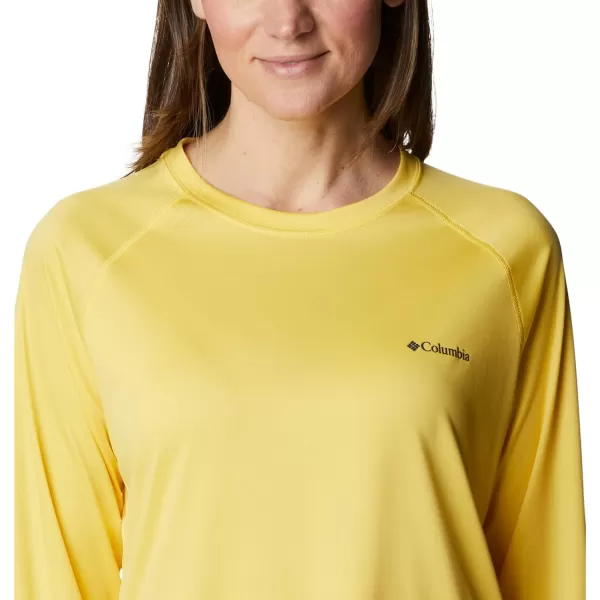 imageColumbia Womens Fork Stream Long Sleeve ShirtSun GlowNocturnal Logo