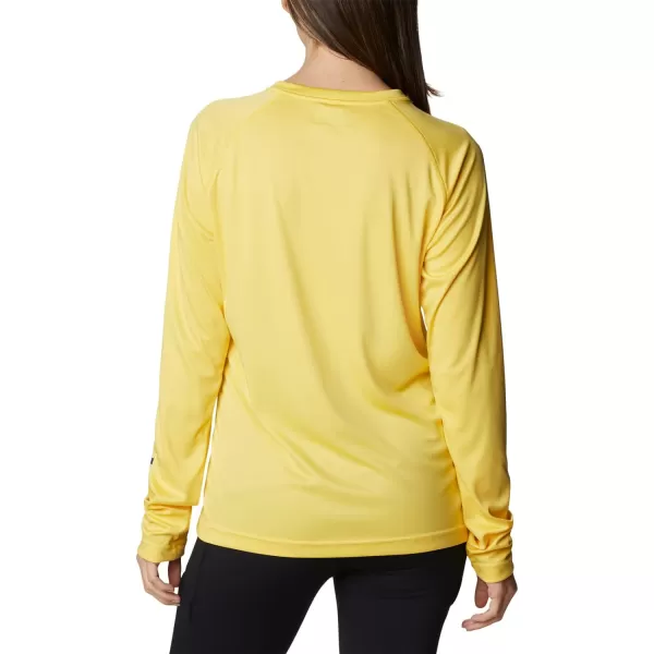 imageColumbia Womens Fork Stream Long Sleeve ShirtSun GlowNocturnal Logo