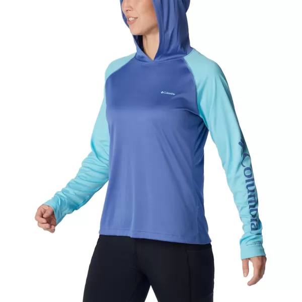 imageColumbia Womens Fork Stream Ls HoodieEveAquamarineEve Logo