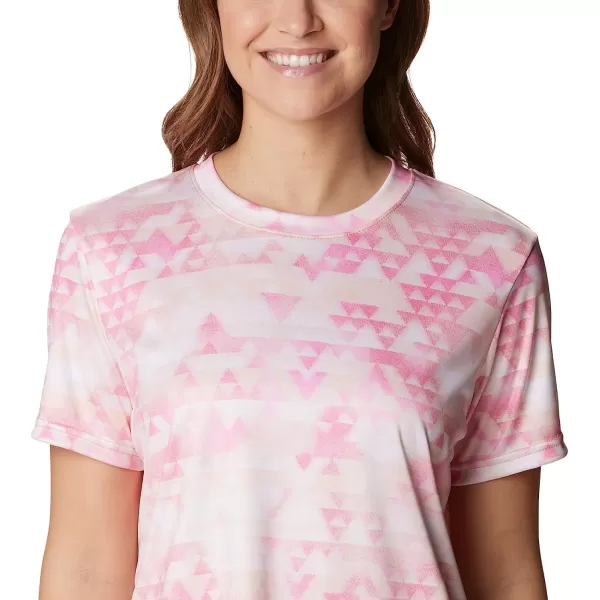 imageColumbia Womens Fork Stream Short Sleeve TeePeach BlossomDistant Peaks