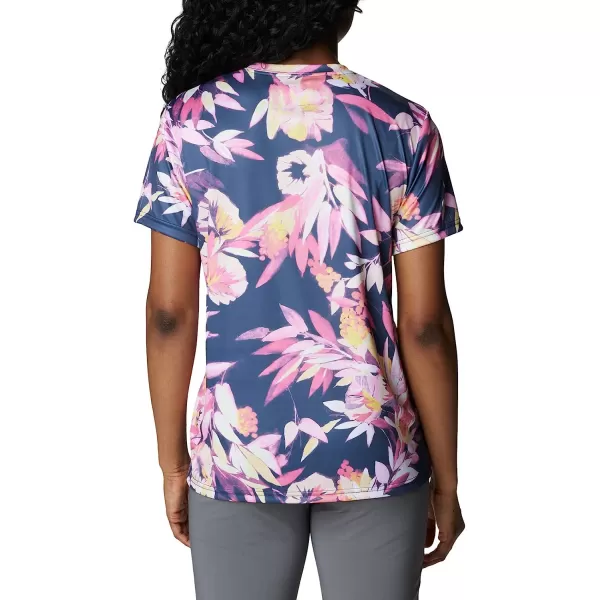 imageColumbia Womens Fork Stream Short Sleeve TeeWild GeraniumWisterian