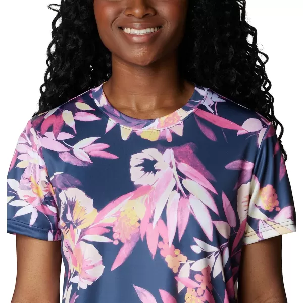 imageColumbia Womens Fork Stream Short Sleeve TeeWild GeraniumWisterian