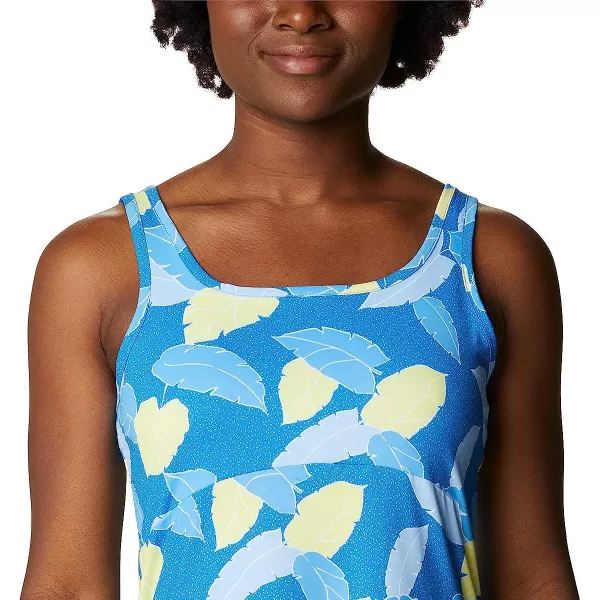imageColumbia Womens Freezer Iii DressAzure Blue Ditsy Leaves Print