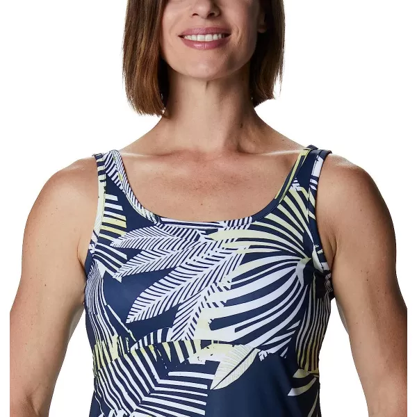imageColumbia Womens Freezer Iii DressCollegiate Navy Stencil Hibiscus Print