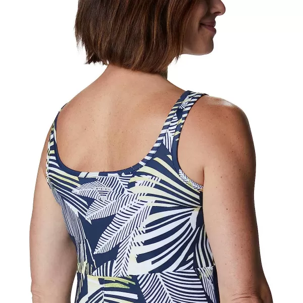 imageColumbia Womens Freezer Iii DressCollegiate Navy Stencil Hibiscus Print