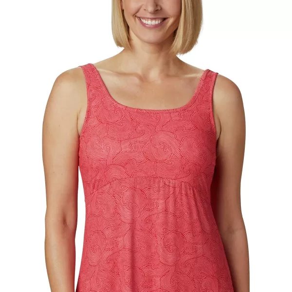 imageColumbia Womens Freezer Maxi DressRed Lily Seaside Swirls Print