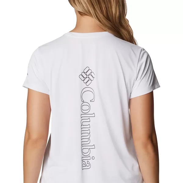imageColumbia Womens Hike Graphic Short Sleeve TeeWhiteVertical Outline Csc Graphic