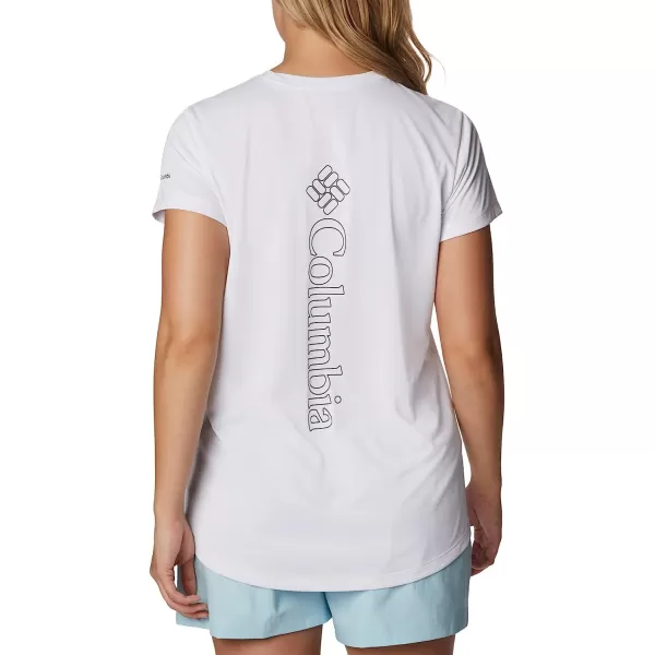 imageColumbia Womens Hike Graphic Short Sleeve TeeWhiteVertical Outline Csc Graphic