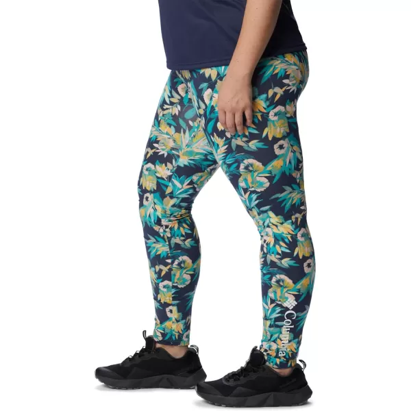 imageColumbia Womens Hike LeggingBright AquaWisterianWhite Logo