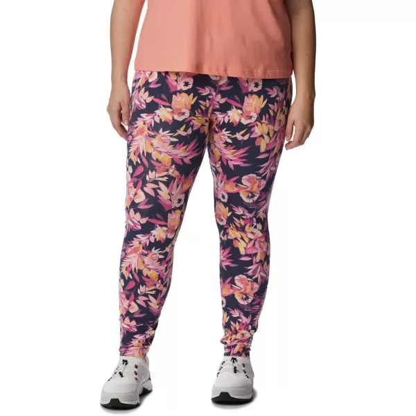 imageColumbia Womens Hike LeggingWild GeraniumWisterianWhite Logo