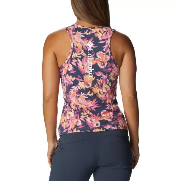 imageColumbia Womens Hike Performance TankWild Geranium WisterianNocturnal Logo