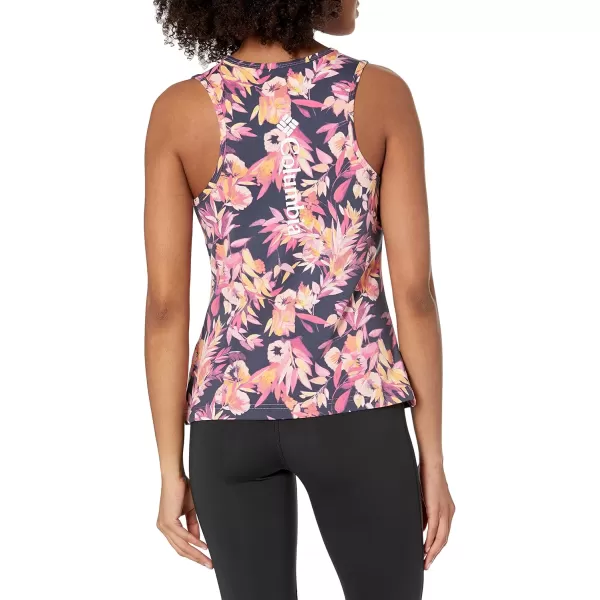 imageColumbia Womens Hike Performance TankWild Geranium WisterianNocturnal Logo