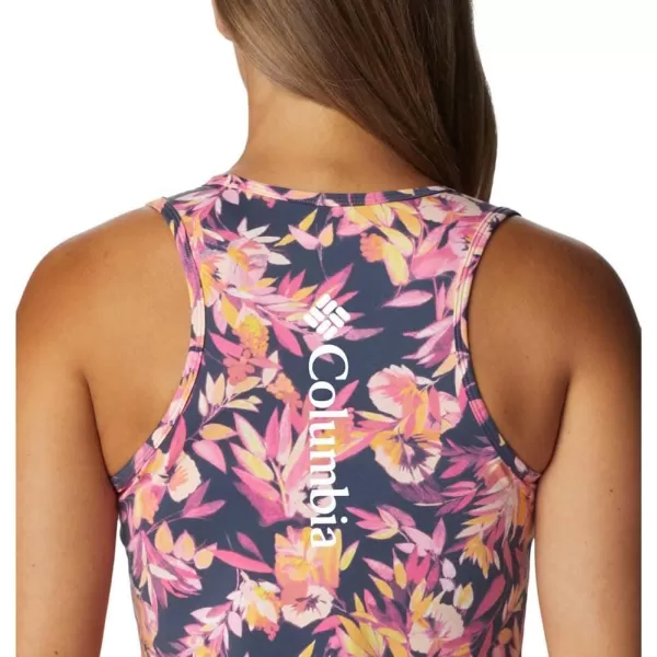 imageColumbia Womens Hike Performance TankWild Geranium WisterianNocturnal Logo