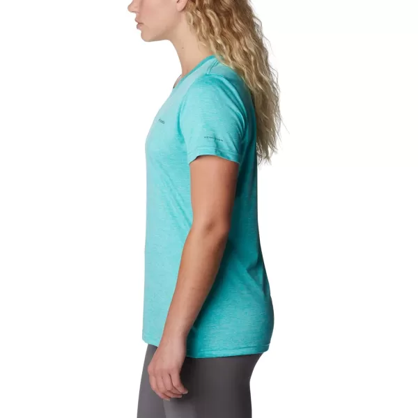 imageColumbia Womens Hike Short Sleeve CrewBright AquaHeather