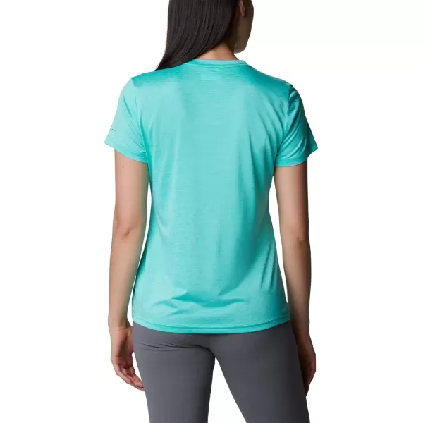 imageColumbia Womens Hike Short Sleeve CrewElectric Turquoise Heather