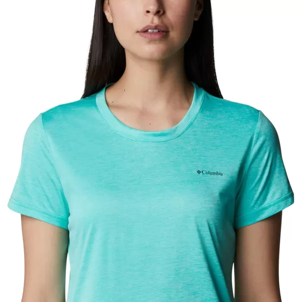 imageColumbia Womens Hike Short Sleeve CrewElectric Turquoise Heather