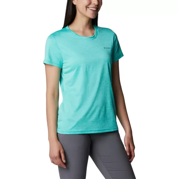 imageColumbia Womens Hike Short Sleeve CrewElectric Turquoise Heather