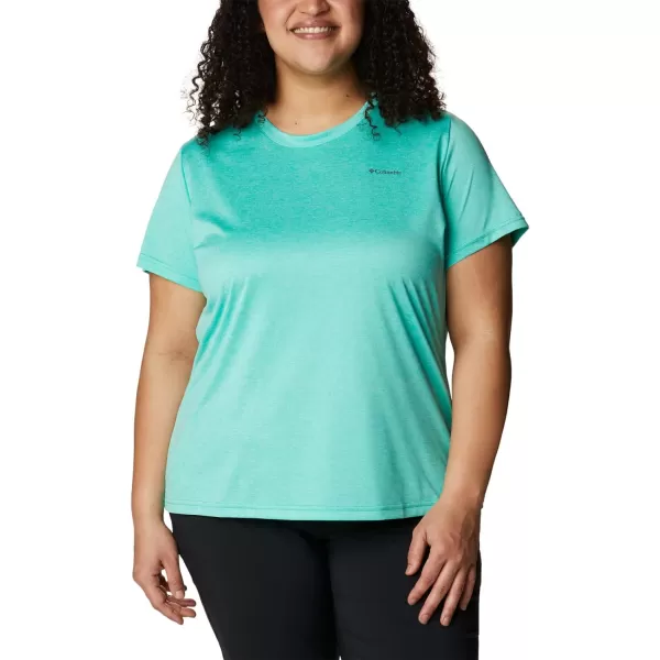 imageColumbia Womens Hike Short Sleeve CrewElectric Turquoise Heather