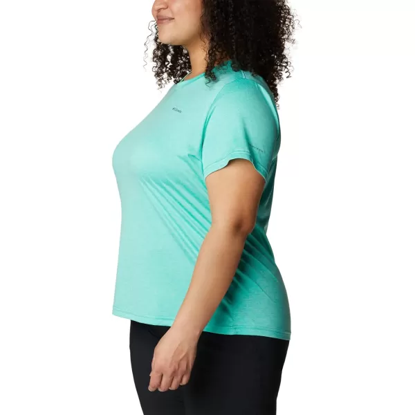 imageColumbia Womens Hike Short Sleeve CrewElectric Turquoise Heather