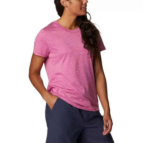 imageColumbia Womens Hike Short Sleeve CrewWild Fuchsia Heather
