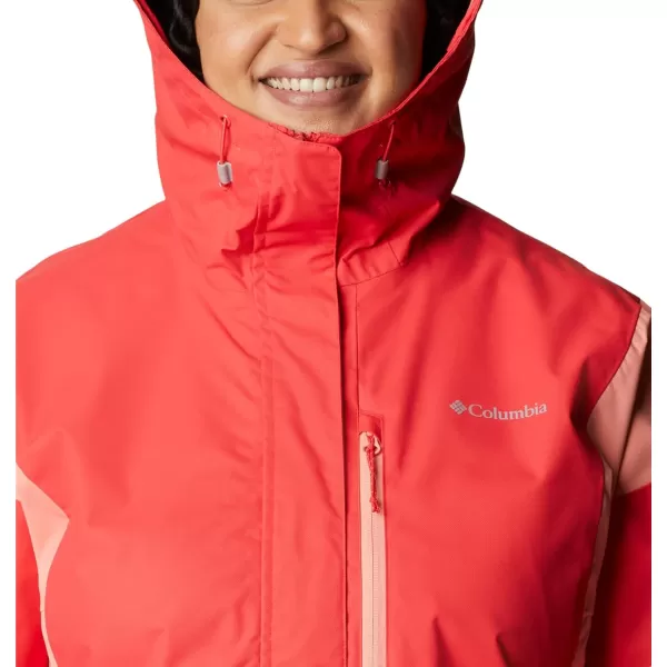 imageColumbia Womens Hikebound JacketRed HibiscusCoral Reef