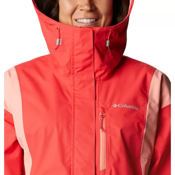 imageColumbia Womens Hikebound JacketRed HibiscusCoral Reef