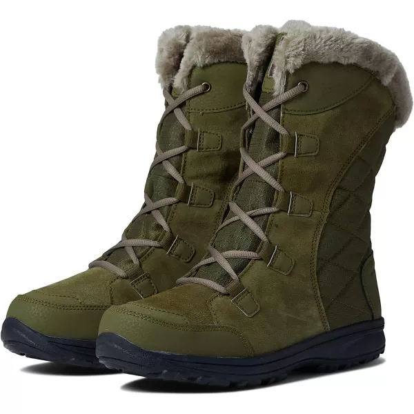 imageColumbia Womens Ice Maiden II Snow BootNew Olive Red Onion
