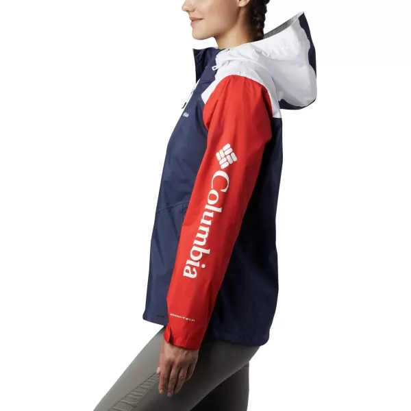 imageColumbia Womens Inner Limits Ii JacketNocturnalBold OrangeWhite