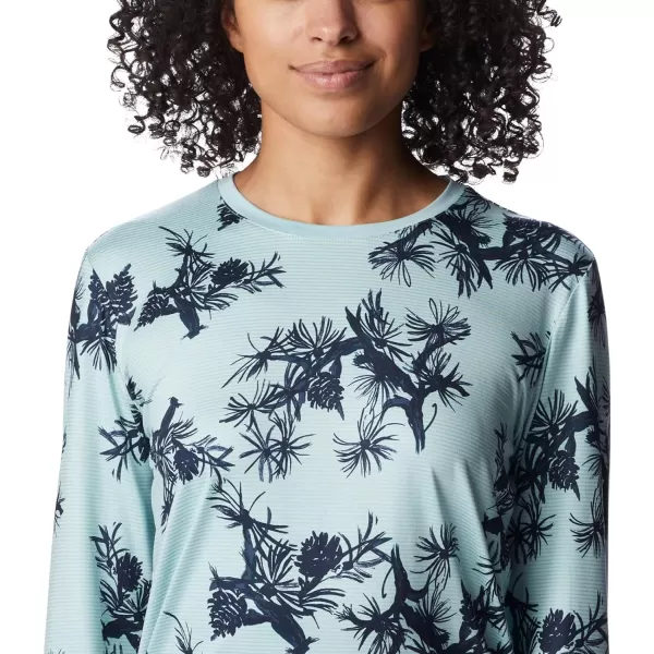 imageColumbia Womens Leslie Falls Long SleeveAqua Haze Pinecones