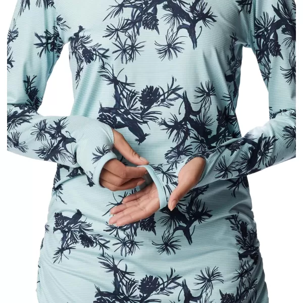 imageColumbia Womens Leslie Falls Long SleeveAqua Haze Pinecones