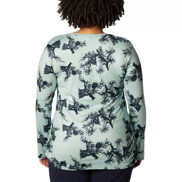 imageColumbia Womens Leslie Falls Long SleeveAqua Haze Pinecones