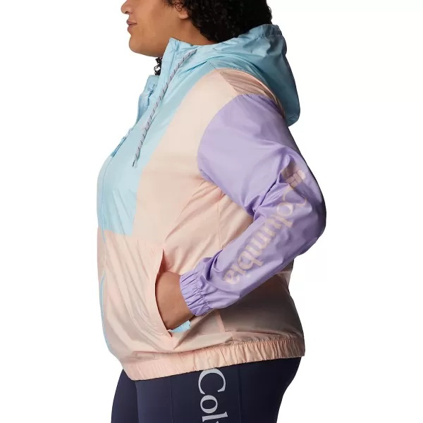 imageColumbia Womens Lily Basin JacketSpring BlueFrosted PurplePeach Blossom
