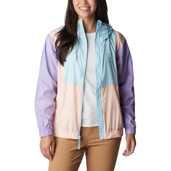 imageColumbia Womens Lily Basin JacketSpring BlueFrosted PurplePeach Blossom