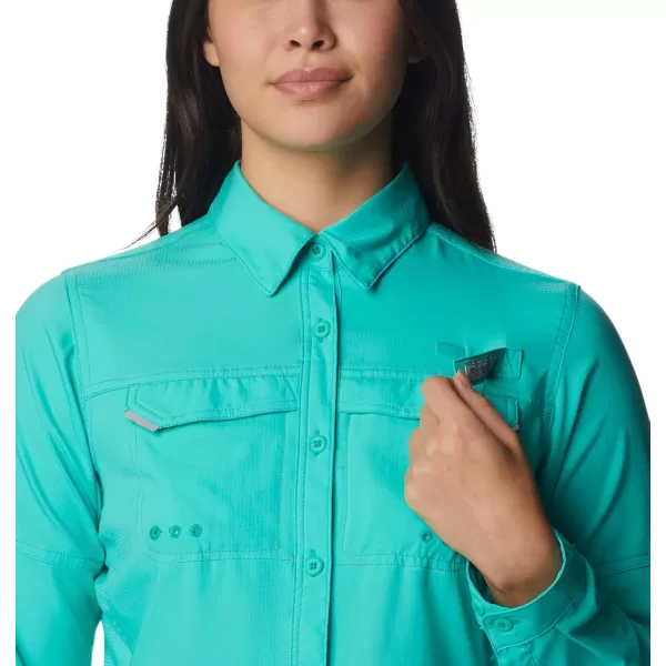 imageColumbia Womens Lo Drag Long Sleeve ShirtElectric Turquoise