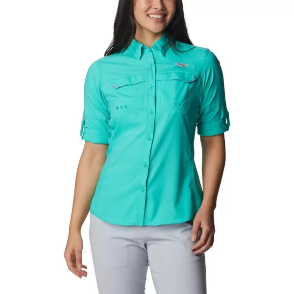 imageColumbia Womens Lo Drag Long Sleeve ShirtElectric Turquoise