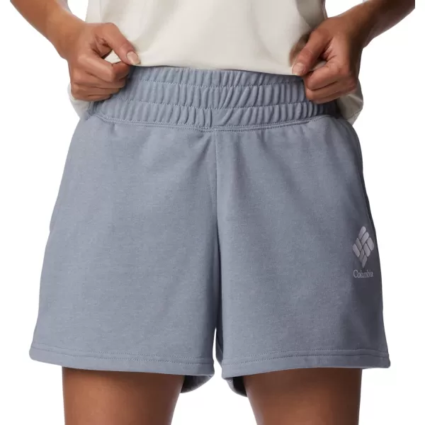 imageColumbia Womens Logo Iii French Terry ShortLight Grey HeatherWhite Logo