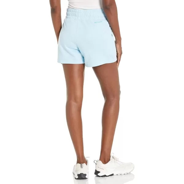 imageColumbia Womens Logo Iii French Terry ShortSpring BlueAtoll Logo
