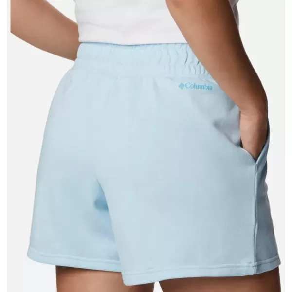 imageColumbia Womens Logo Iii French Terry ShortSpring BlueAtoll Logo