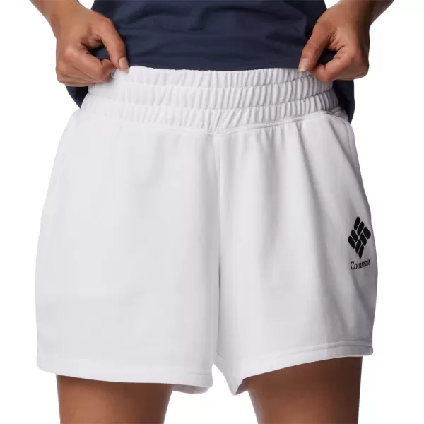 imageColumbia Womens Logo Iii French Terry ShortWhiteBlack Logo