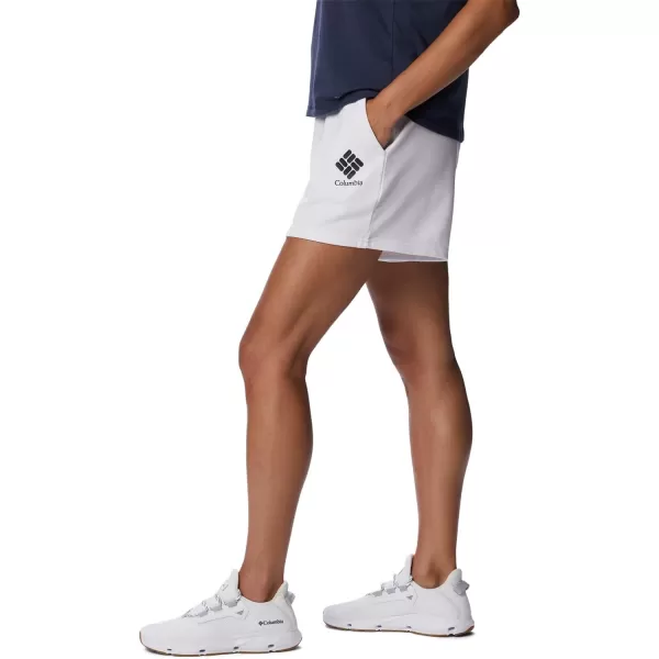 imageColumbia Womens Logo Iii French Terry ShortWhiteBlack Logo